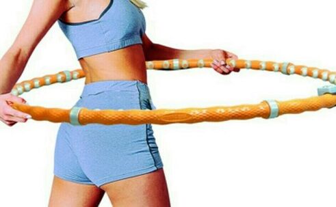 Hoop exercises for weight loss in the stomach and ribs